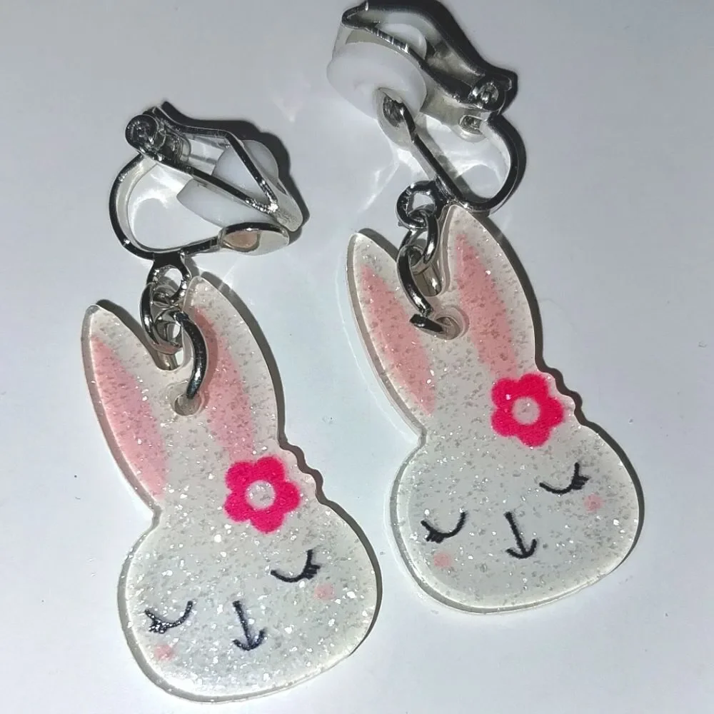 Super cute kid's fashion clip-on earrings - Picture 2 of 6